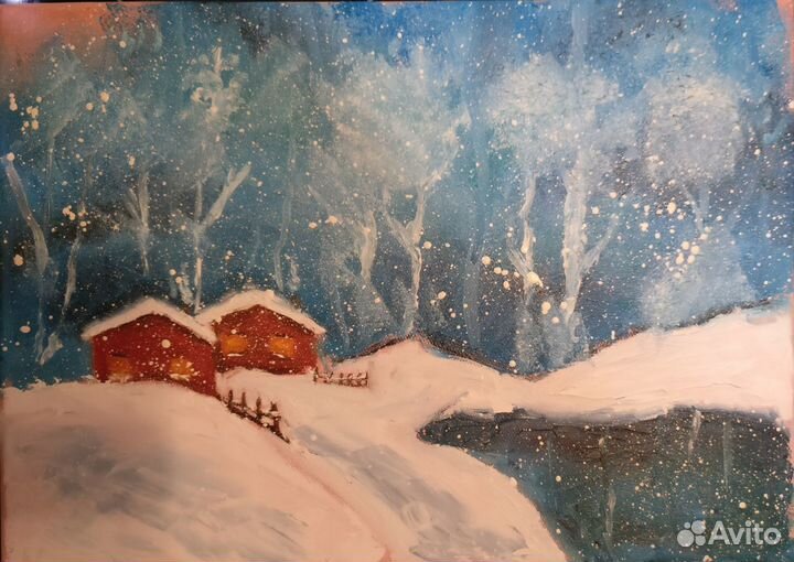 Картина масло холст