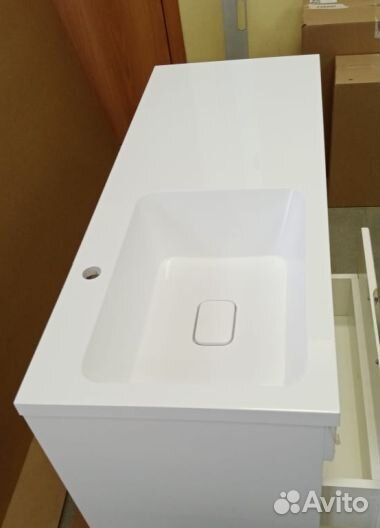 Тумба джерси 3 ящика с раковиной 110-120 см