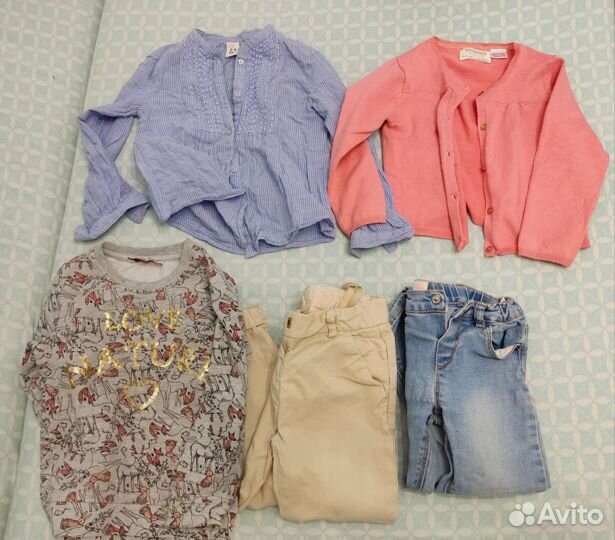 Пакет вещей на девочку 92 -98 zara