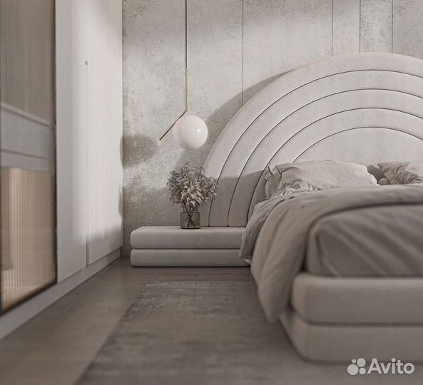 Дизайнерская двуспальная кровать Lumien