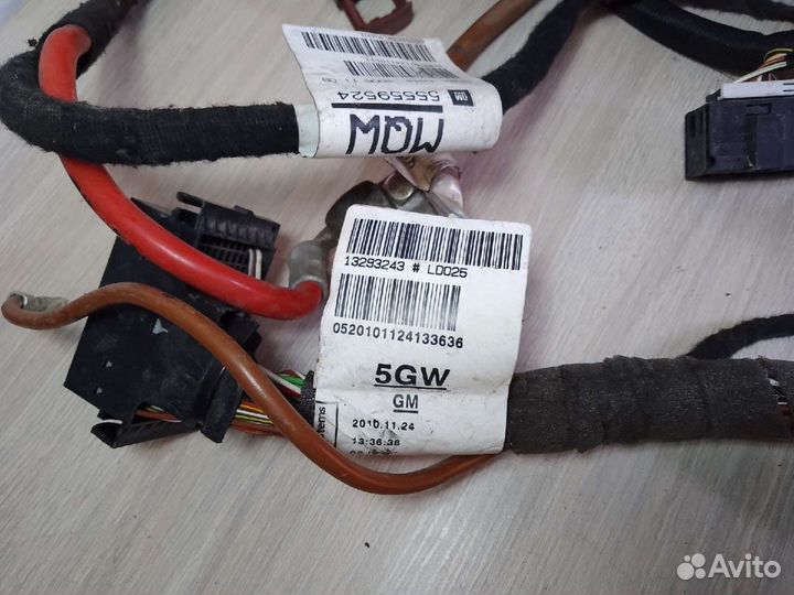 Проводка генератора стартера акб Opel Astra H