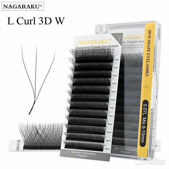 Nagaraku / нагараку ресницы / готовые пучки