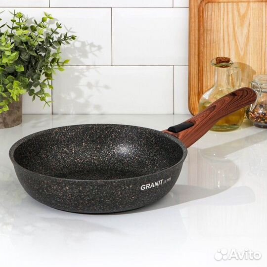 Сковорода Granit ultra original, d24 см, съёмная р