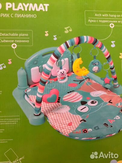 Детский коврик с пианино