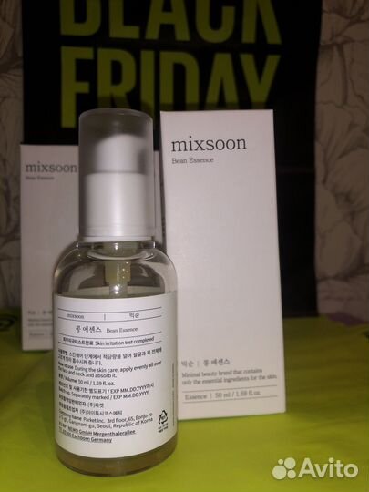 Mixsoon. Bean Essence Новая 50ml. Сыворотка, Корея