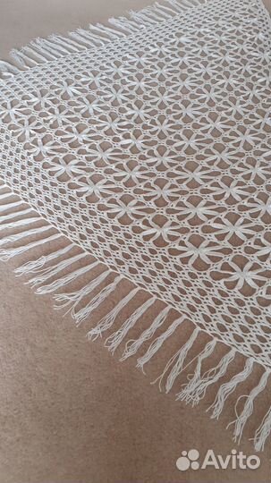 Шаль «Ромашки». Ручная работа. Вязание. Крючок