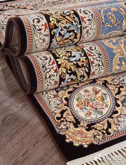 Иранские ковры 3.6 млн узлов Эвкалиптовый шёлк