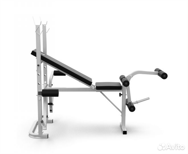 Скамья со стойками под штангу DFC D742