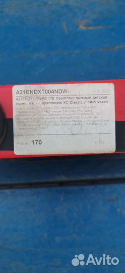 Комплект лыжный детский 170