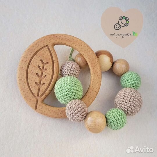 Деревянные грызунки для малыша (можжевельник, бук)