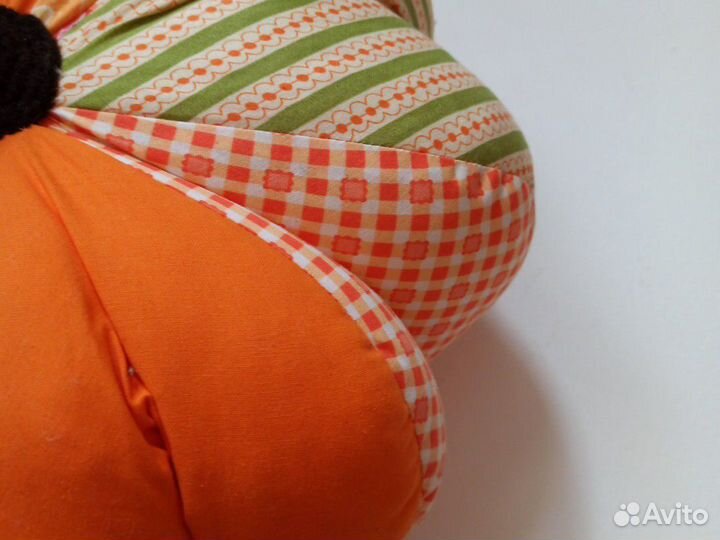 Декоративная текстильная тыква