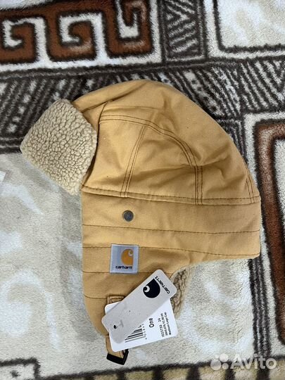 Шапка ушанка carhartt с мехом