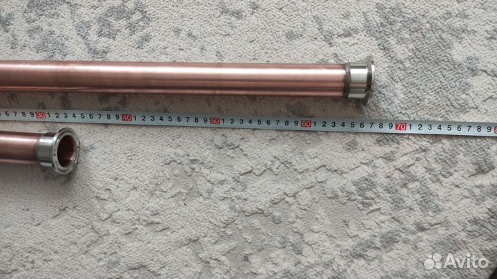 Медная царга 1 5 дюйма 2 шт