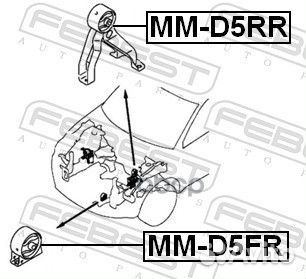 Опора двигателя передняя mitsubishi lancer CY 2