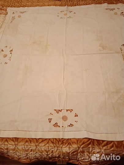 Скатерть салфетка ришелье старинная 50- е гг
