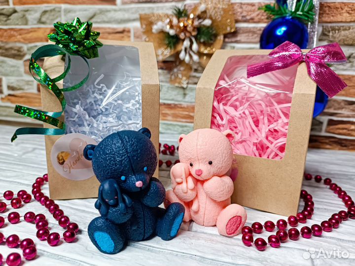 Мыло ручной работы Мишка, Зайка