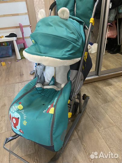 Детские санки с колесами