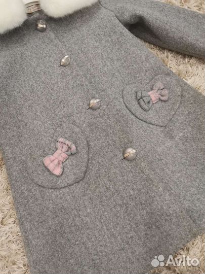 Пальто для девочки 140