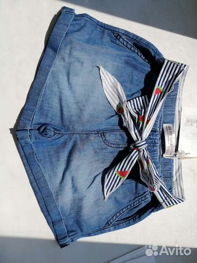 Шорты для девочек джинсовые Gloria Jeans новые