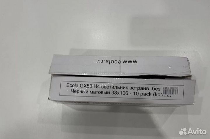 Ecola gx53 черный матовый светильник встраиваемый