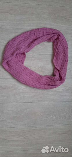 Снуд женский вязаный объемный шарф, бу