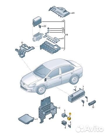 Реле Volkswagen Polo CWV 244305 2016