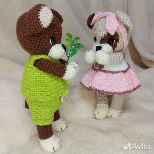 Вязаная игрушка Собачка