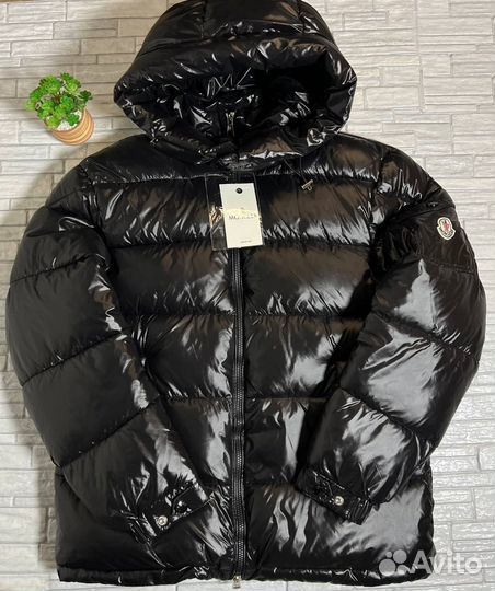 Пуховик moncler maya глянцевый