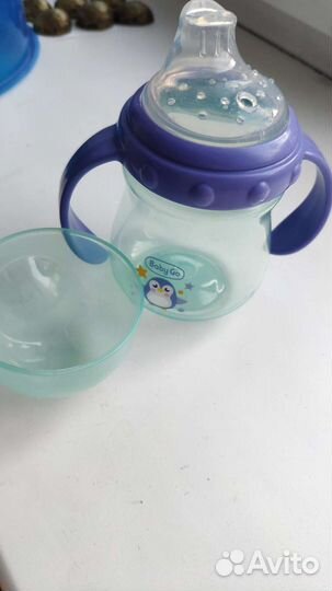 Поильник непроливайка и детская кружка