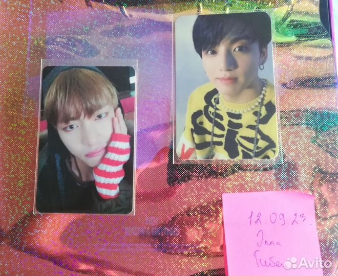 Карты BTS (Чонгук, Тэхён, Юнги)