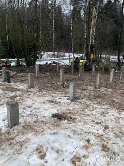 Монтаж жб свай 200х200х6000 (С60.20)