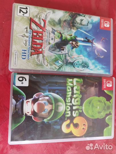 The legend of zelda skyward sword hd и Luigi's