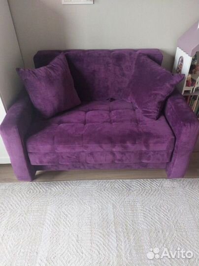 Мини диван раскладной фиолетовый