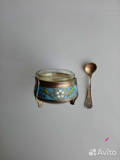 Солонка мельхиор новая