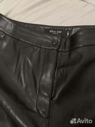 Юбка и брюки из экокожи