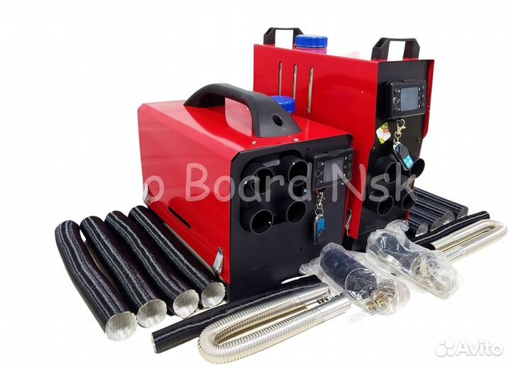 Автономный отопитель переносной 12В красный