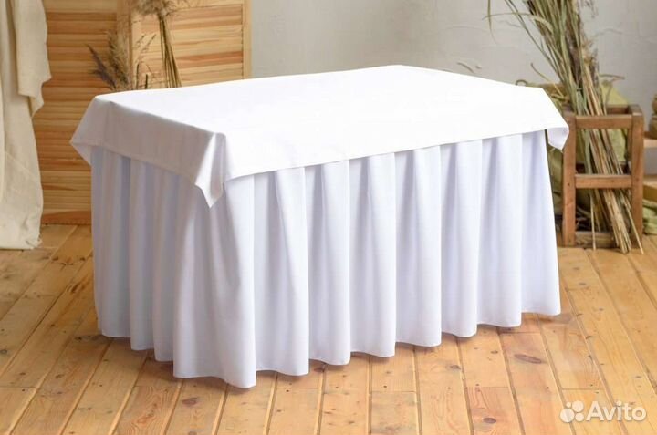 Скатерть-юбка для свадебного стола