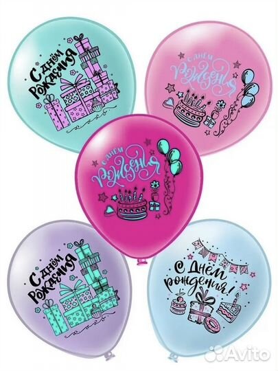 Воздушные шарики набор из 10 шт