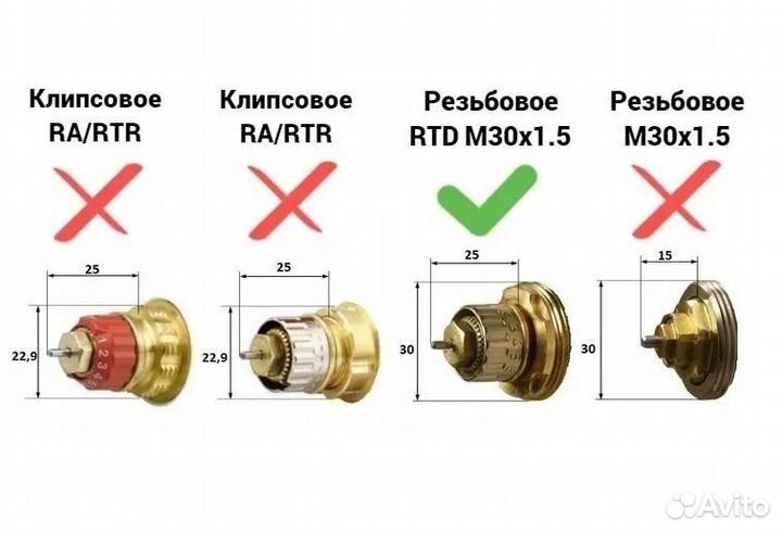 Термостатический элемент (термоголовка) Danfoss RA/RTD 2945 013G2945