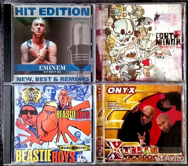 CD диски (Зарубежные Rap &Hip Hop исполнители) 4шт