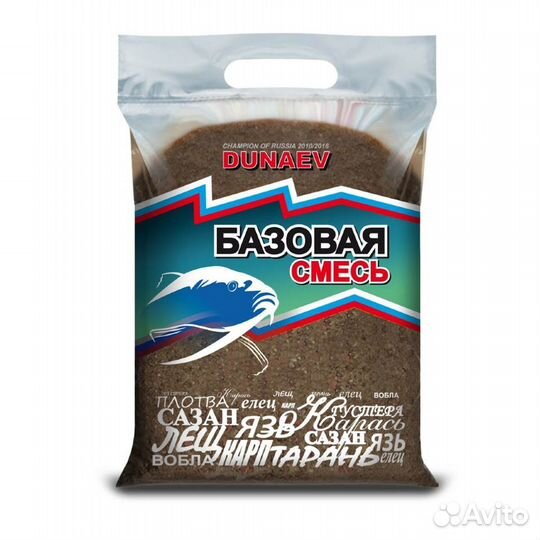 Чёрная прикормка Дунаев Базовая смесь 2,5 кг