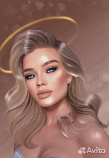 Картина по фото на холсте/Шарж