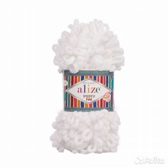 Плюшевая пряжа Alize Puffy Fine