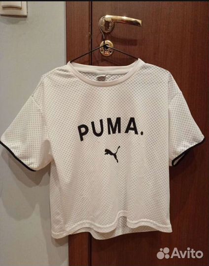 Футболка кроп топ puma xs s оверсайз оригинальная