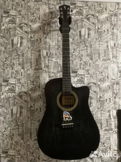 Акустическая гитара rockdale aurora d1 c bk