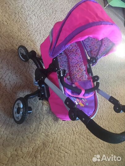 Коляска для кукол demi star 2в1