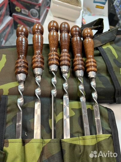 Набор шампуров в чехле новый