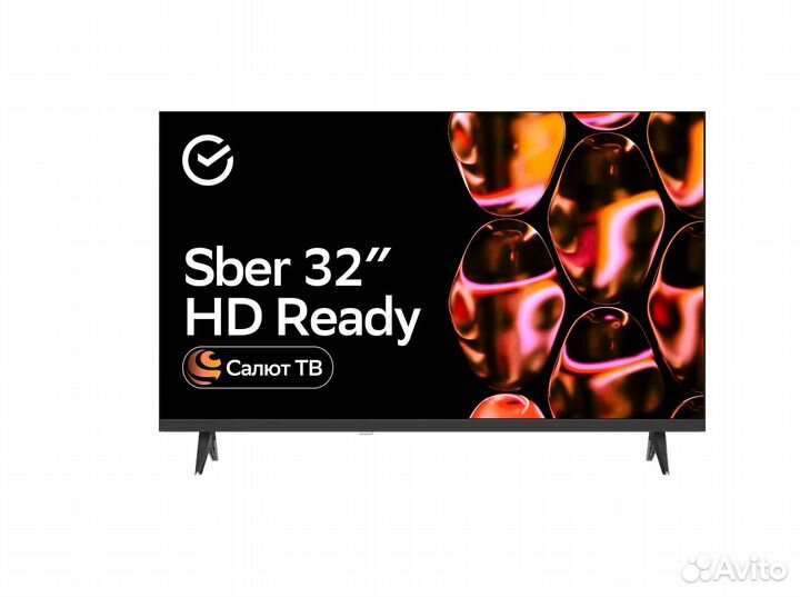 Телевизор новый SMART TV, 32 дюйма (81см), Sber