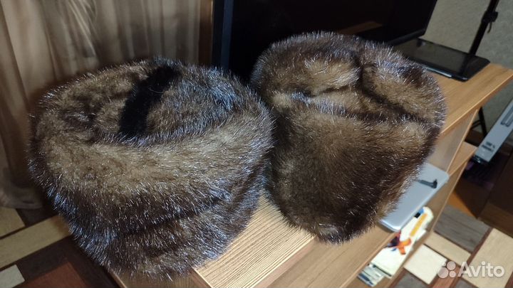 Норковые шапки муж и жен