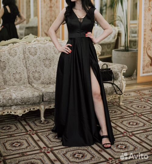 Вечернее платье 42 44 черное
